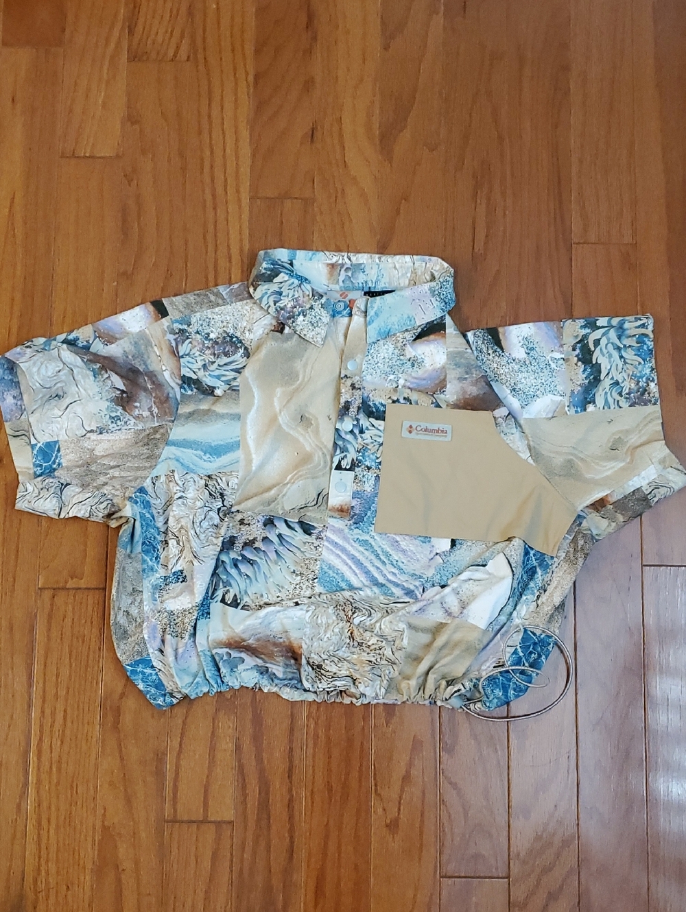 Columbia Women's Cove Beach Woven Cropped Top Size XXL Windbreaker